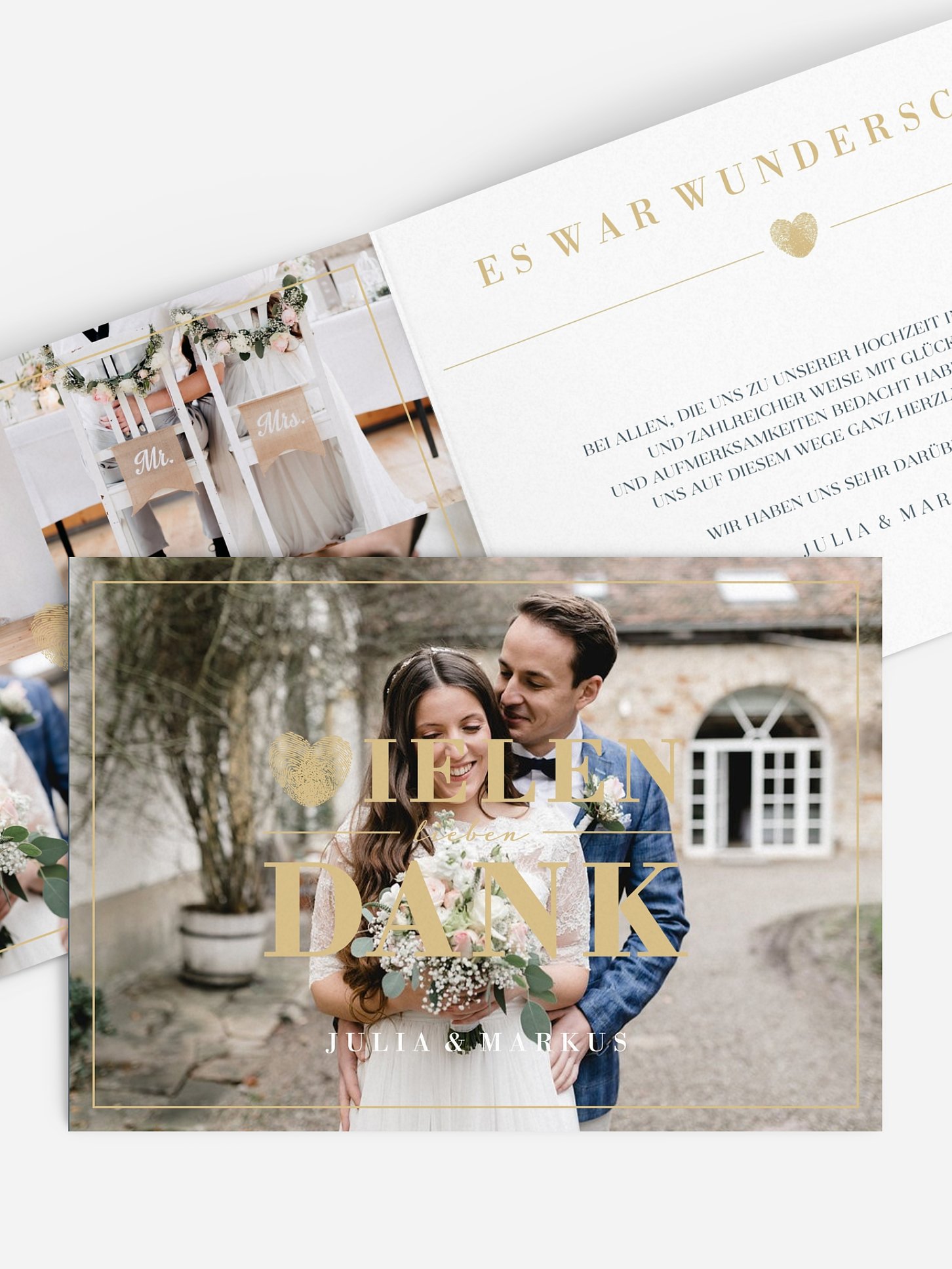 Dankeskarte Hochzeit Loveprint
