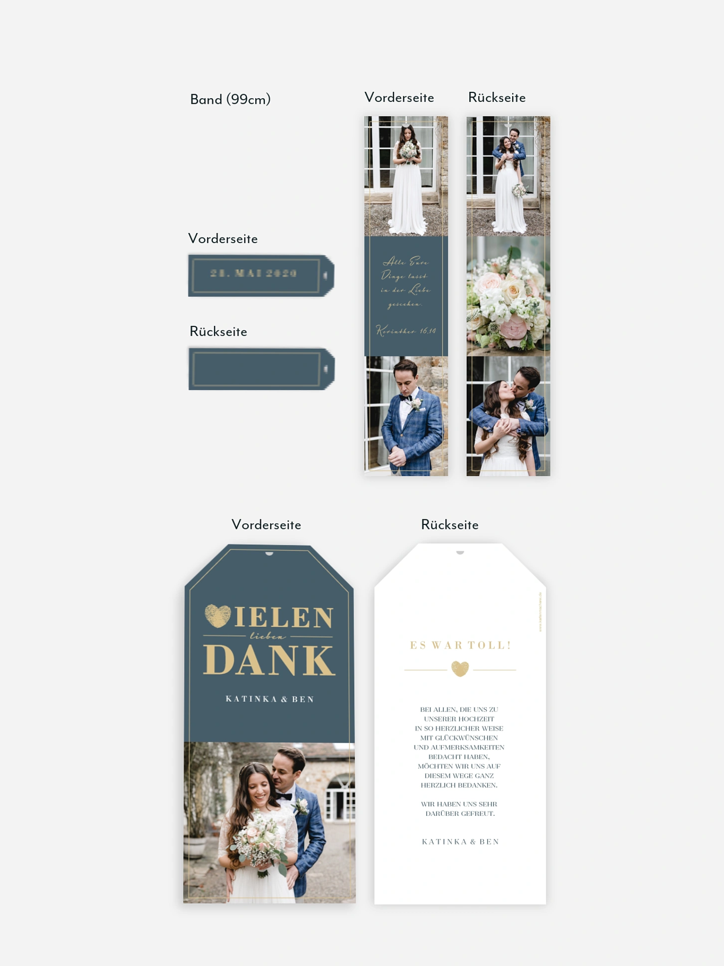 Dankeskarte Hochzeit Loveprint