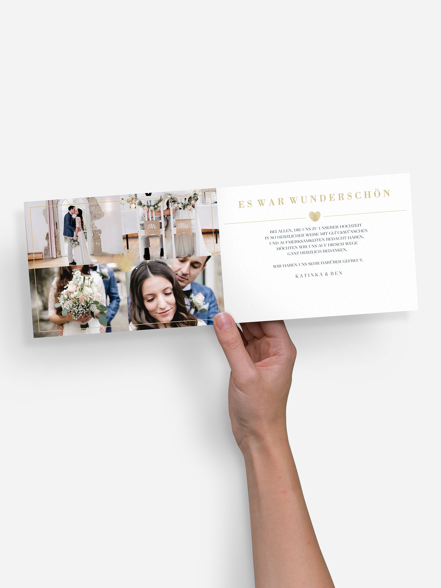 Dankeskarte Hochzeit Loveprint