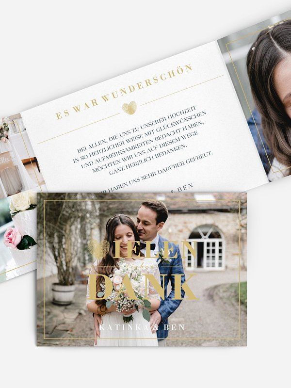 Dankeskarte Hochzeit Loveprint