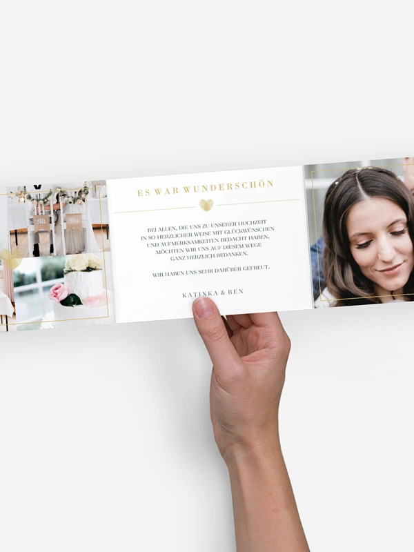 Dankeskarte Hochzeit Loveprint
