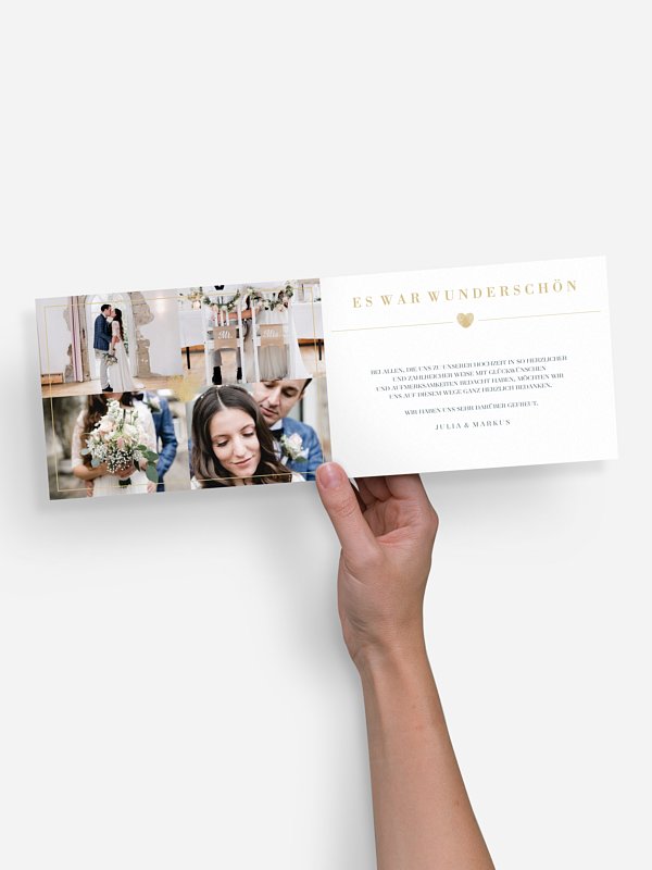 Dankeskarte Hochzeit Loveprint