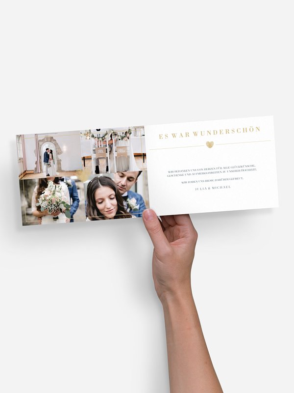 Dankeskarte Hochzeit Loveprint