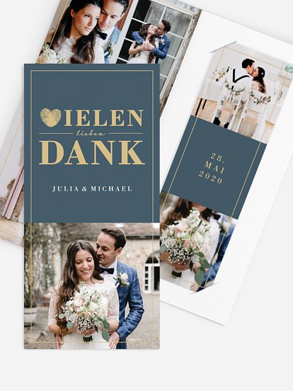 Dankeskarte Hochzeit Loveprint