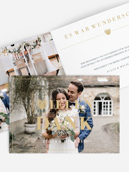 Dankeskarte Hochzeit Loveprint
