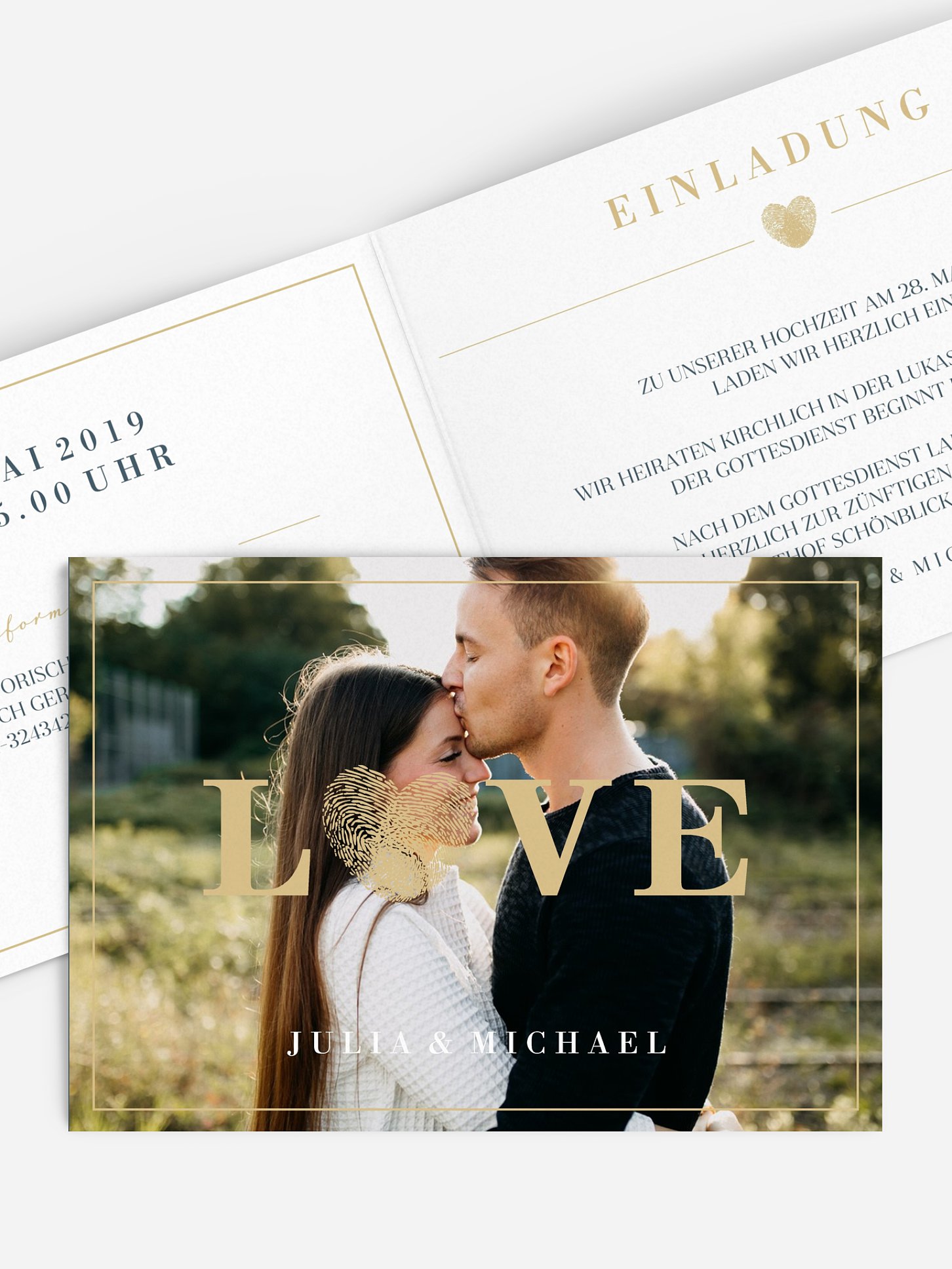 Hochzeitseinladung Loveprint