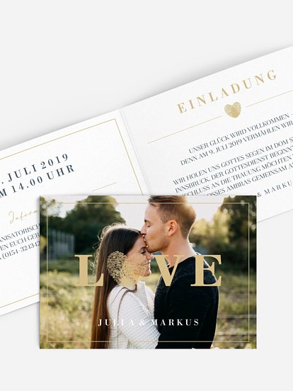 Hochzeitseinladung Loveprint