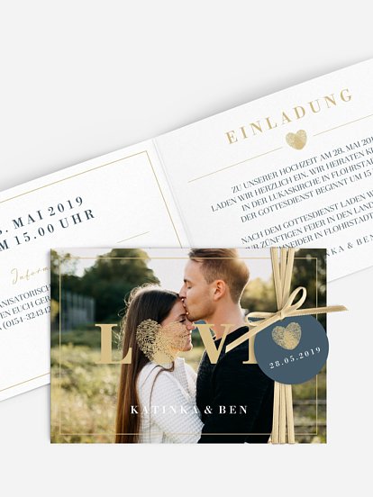 Hochzeitseinladung Loveprint
