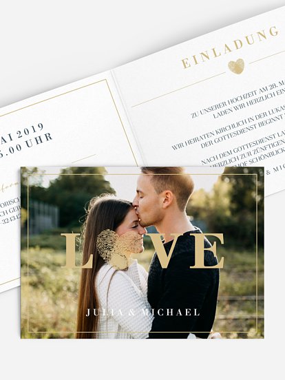 Hochzeitseinladung Loveprint