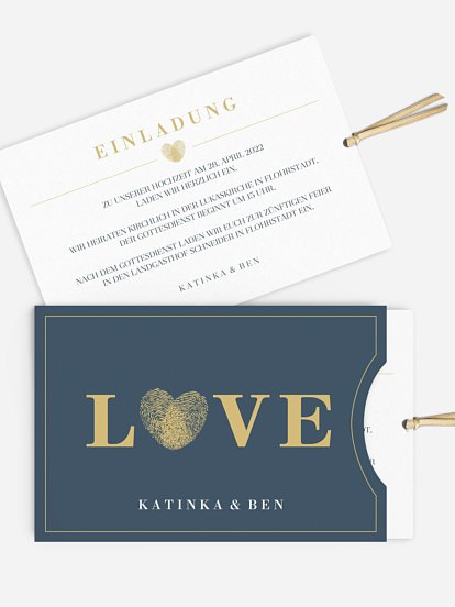 Hochzeitseinladung Loveprint