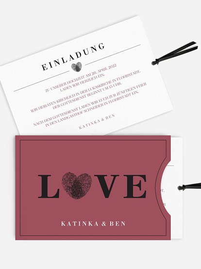 Hochzeitseinladung Loveprint