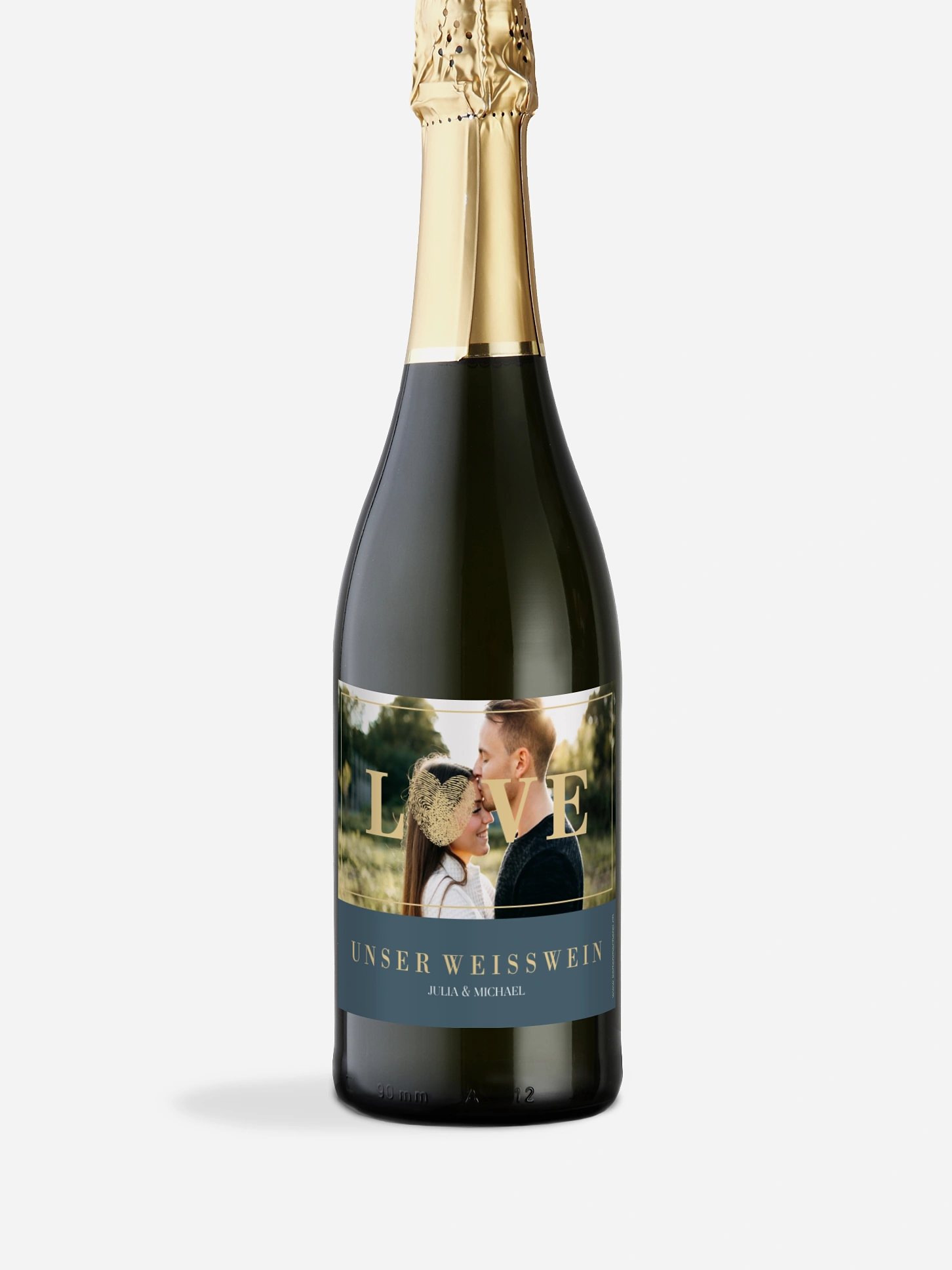 Flaschenetikett Hochzeit Loveprint