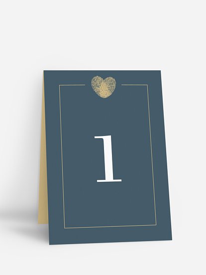 Tischnummer Loveprint
