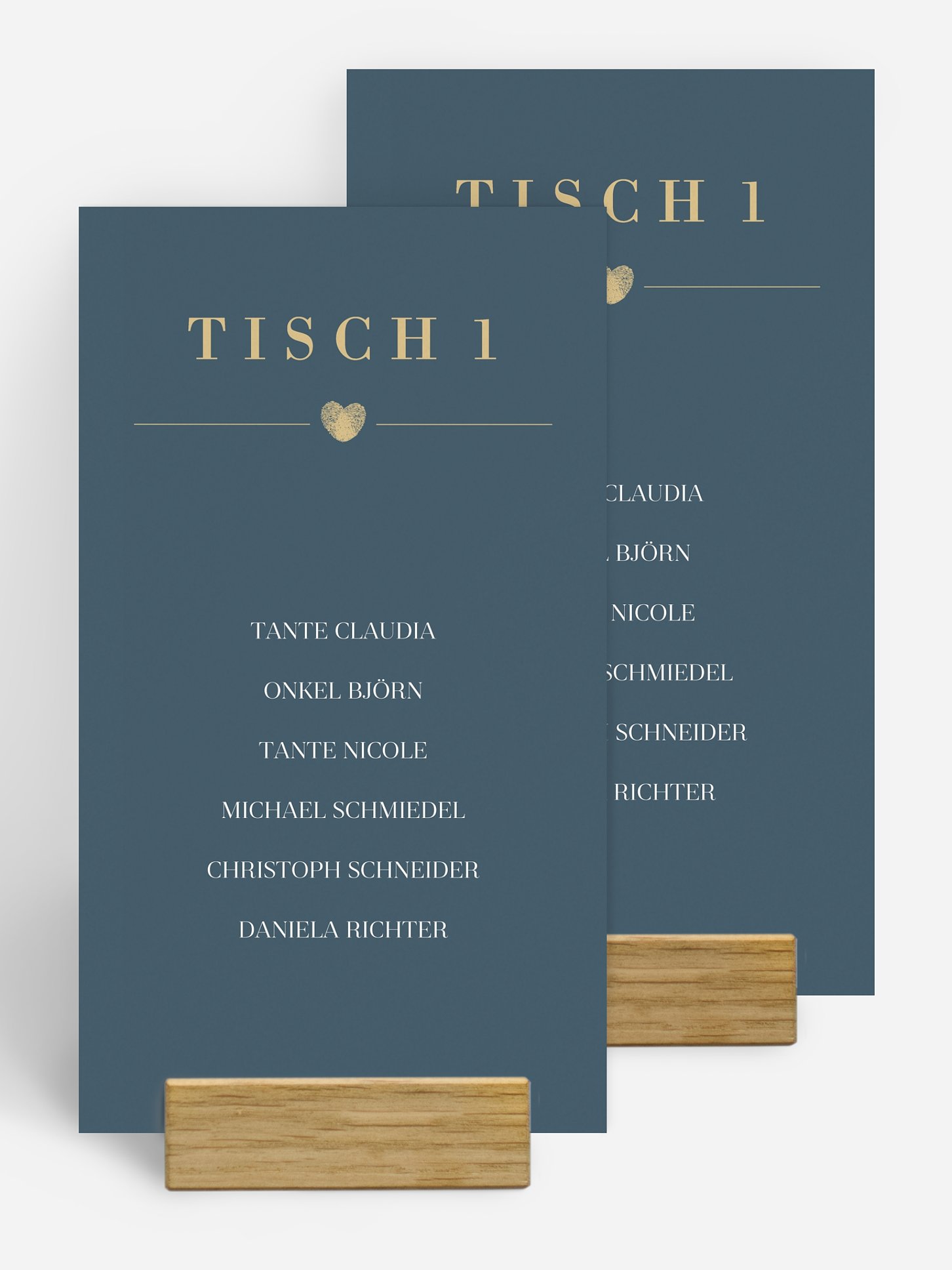 Gruppentischkarte Loveprint