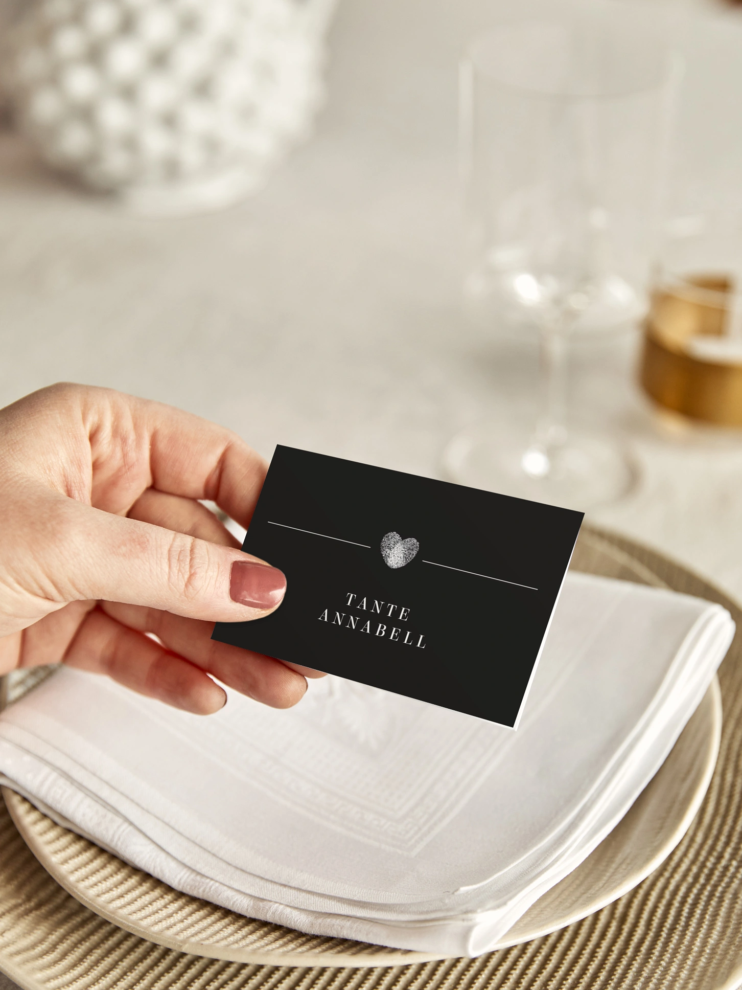 Tischkarte Hochzeit Loveprint