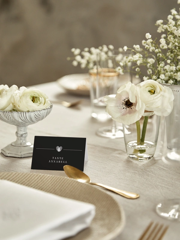 Tischkarte Hochzeit Loveprint