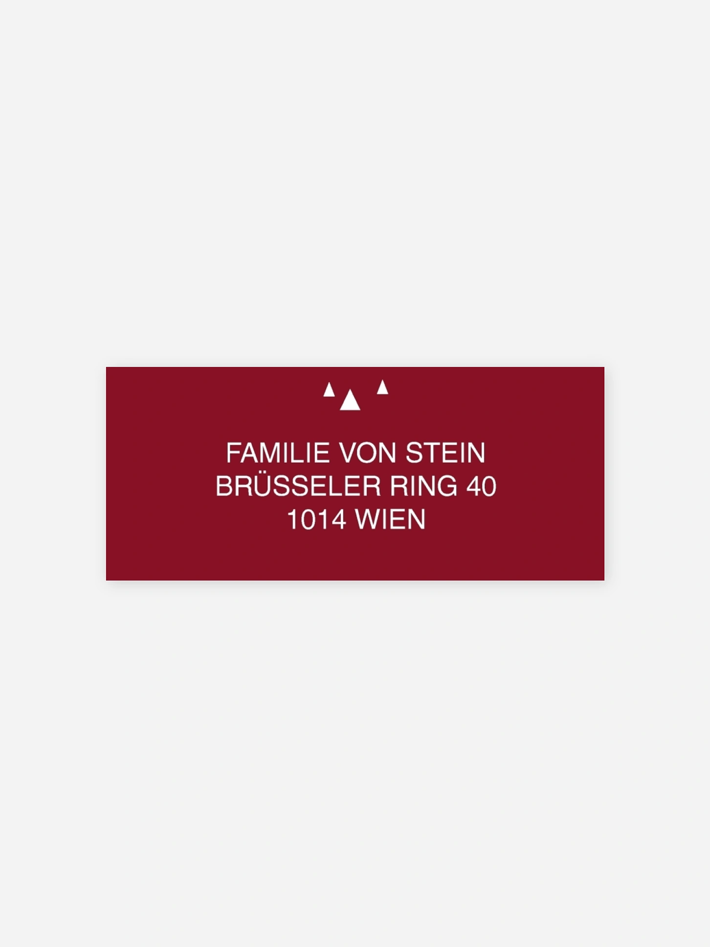 Absenderaufkleber Weihnachten Tannenspitze Premium