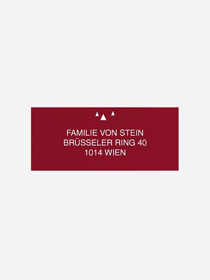 Absenderaufkleber Weihnachten Tannenspitze Premium