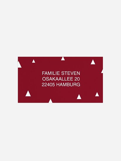 Empfängeraufkleber Weihnachten Tannenspitze Premium