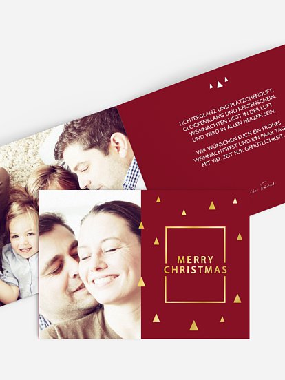 Weihnachtskarte Tannenspitze Premium