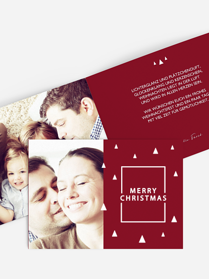 Weihnachtskarte Tannenspitze Premium