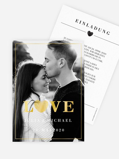 Hochzeitseinladung Loveprint Premium