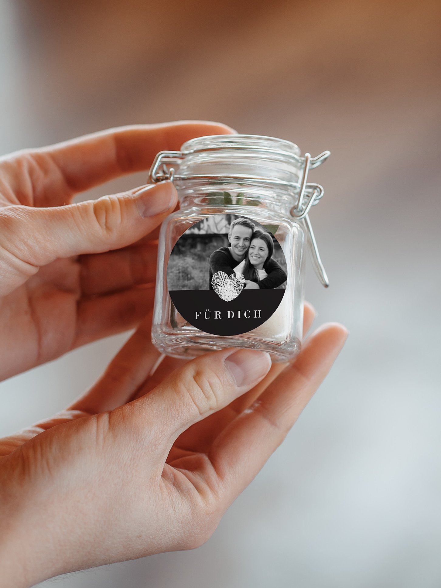 Geschenkaufkleber Hochzeit Loveprint Premium