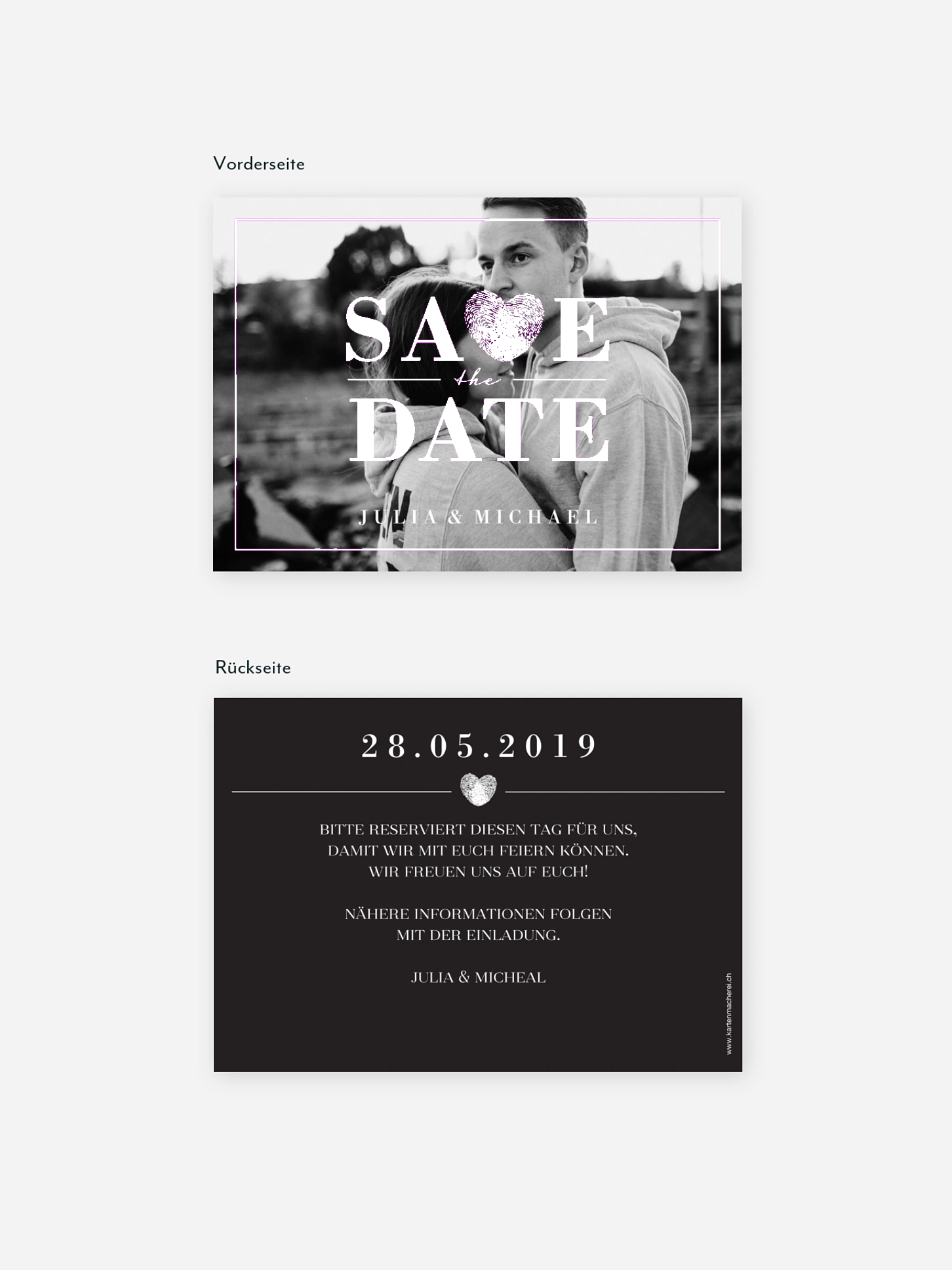 Save-the-Date Karte Loveprint Premium