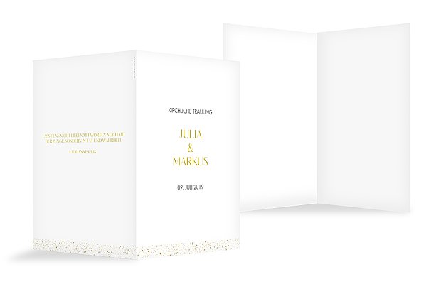 Kirchenheft Hochzeit Sparkling Frame