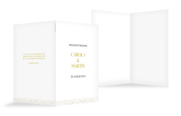 Kirchenheft Hochzeit Sparkling Frame