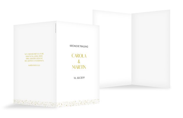 Kirchenheft Hochzeit Sparkling Frame