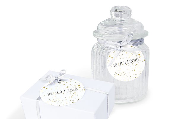 Anhänger mit Band zur Hochzeit Sparkling Frame