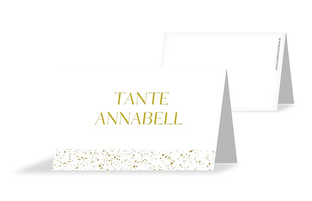 Tischkarte Hochzeit Sparkling Frame