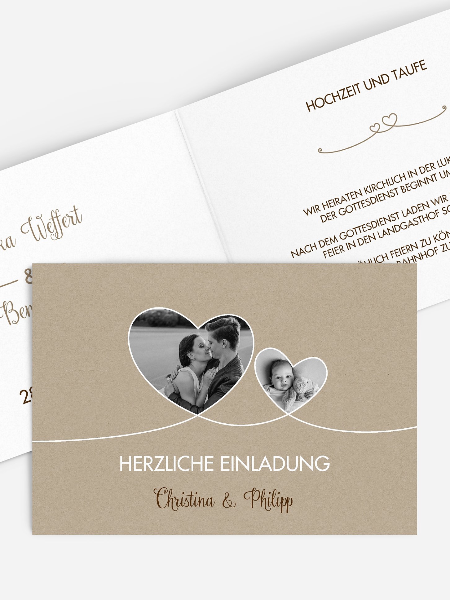Hochzeitseinladung Liebesbande