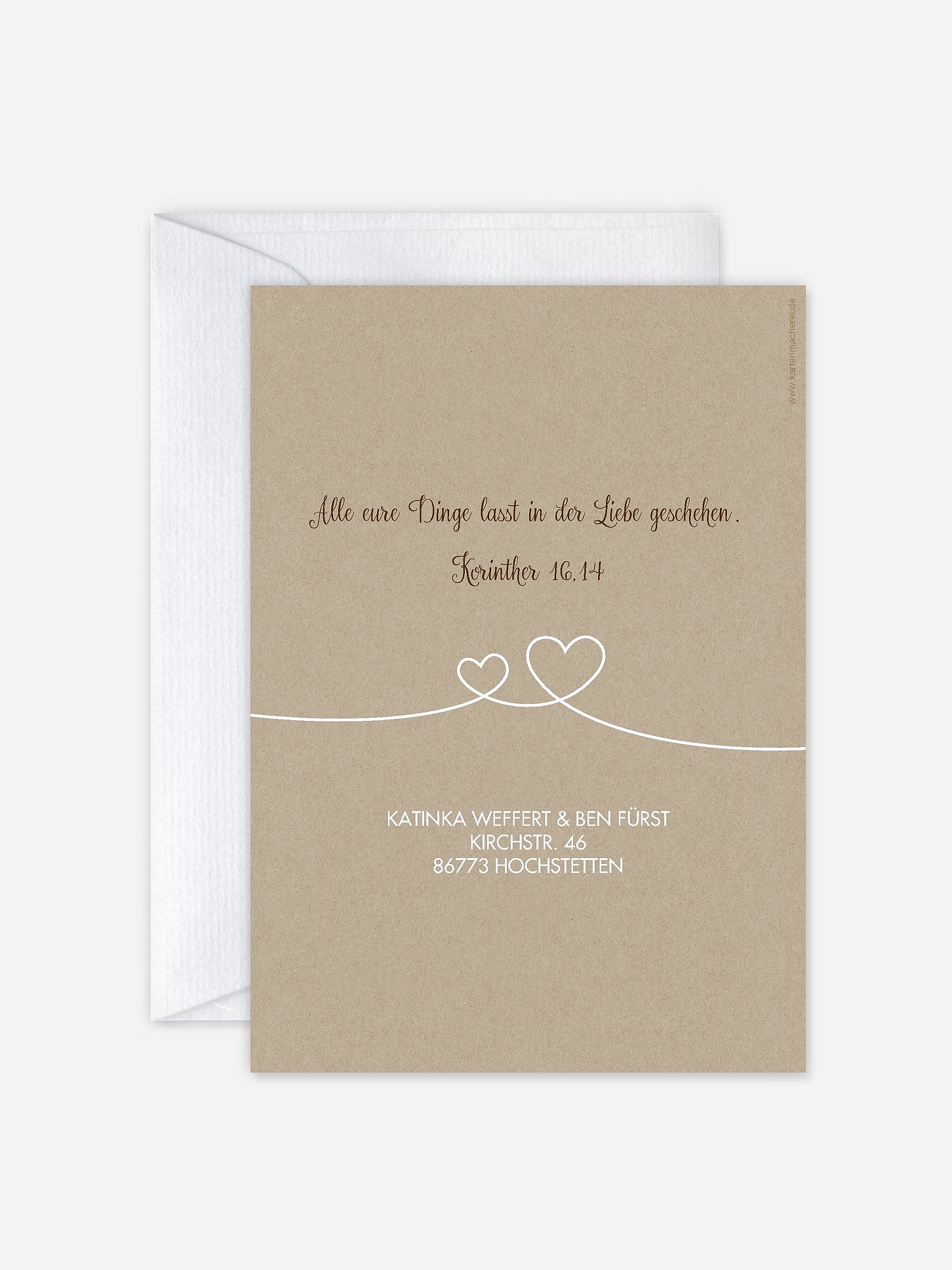 Hochzeitseinladung Liebesbande