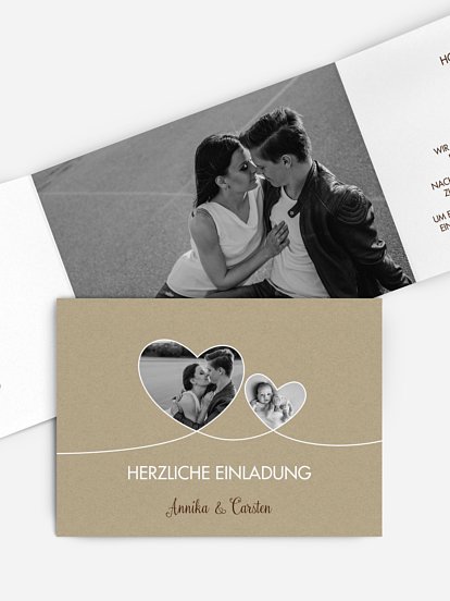 Hochzeitseinladung Liebesbande