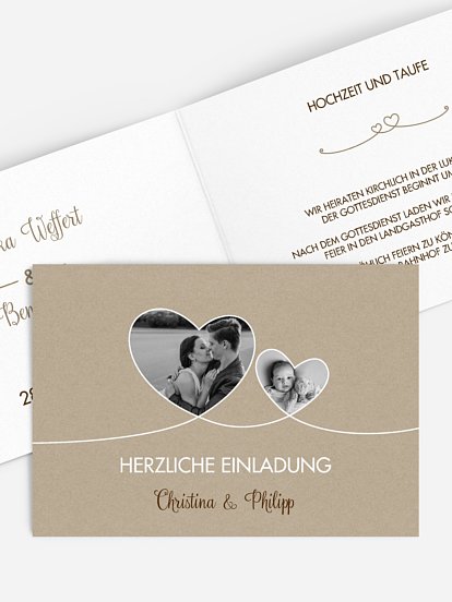 Hochzeitseinladung Liebesbande