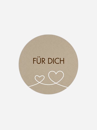 Geschenkaufkleber Hochzeit Liebesbande