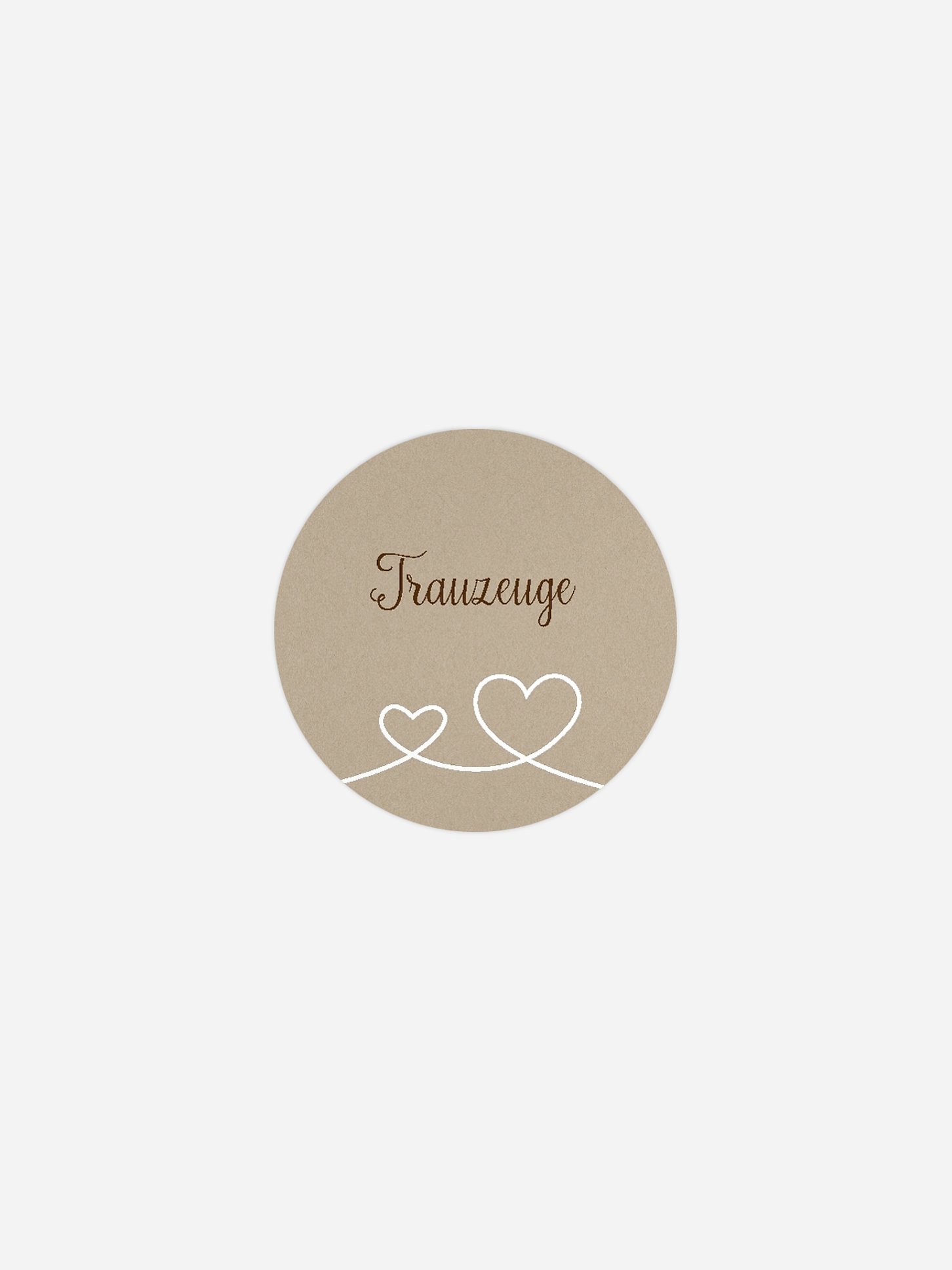 Geschenkaufkleber personalisiert Liebesbande