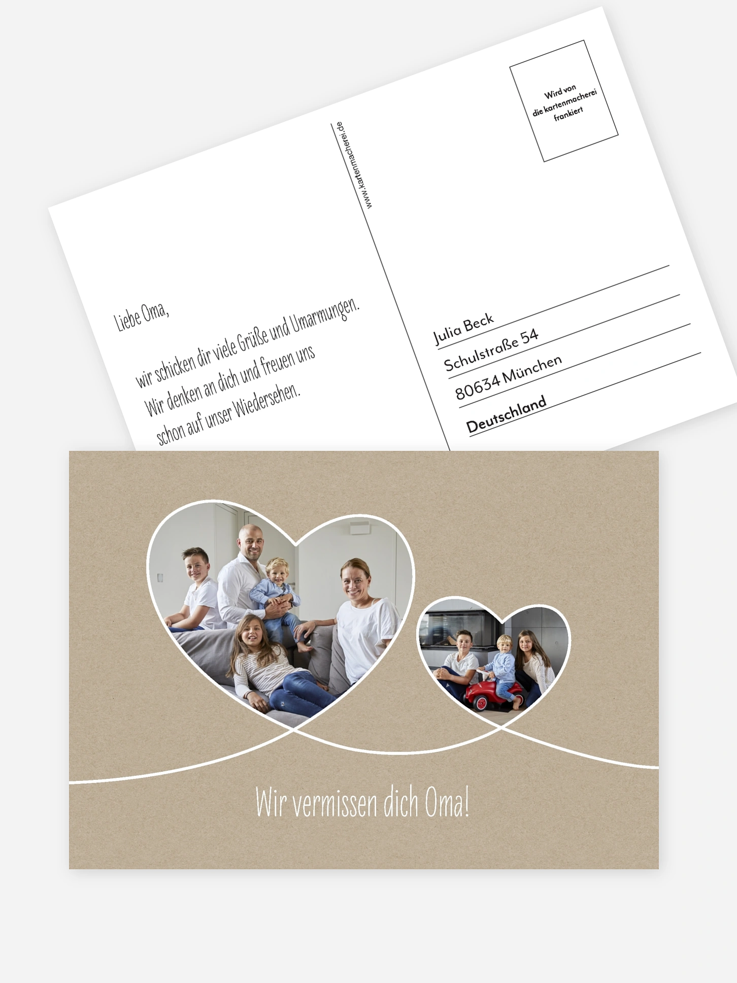 Postkarte Direktversand Liebesbande