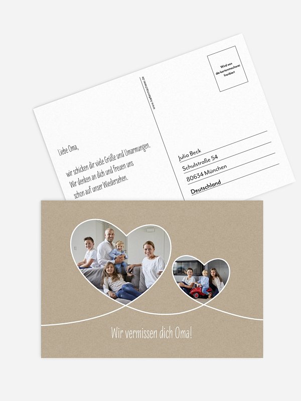 Postkarte Direktversand Liebesbande