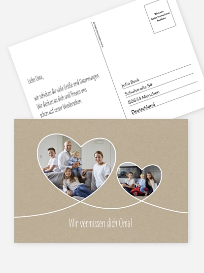 Postkarte Direktversand Liebesbande