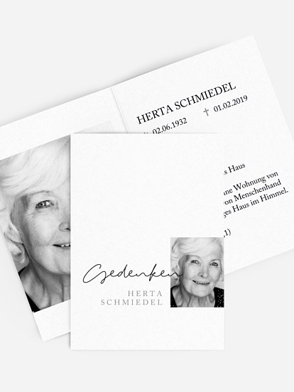 Sterbebild Stiller Gruß