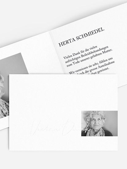 Trauerdanksagung Stiller Gruß