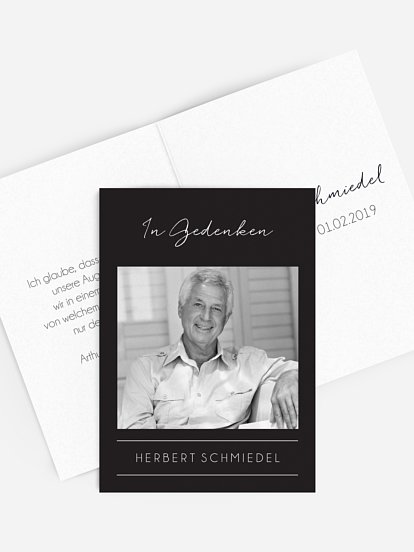 Sterbebild Unvergessen