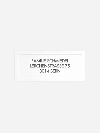 Absenderaufkleber Trauer Zeit der Stille Premium
