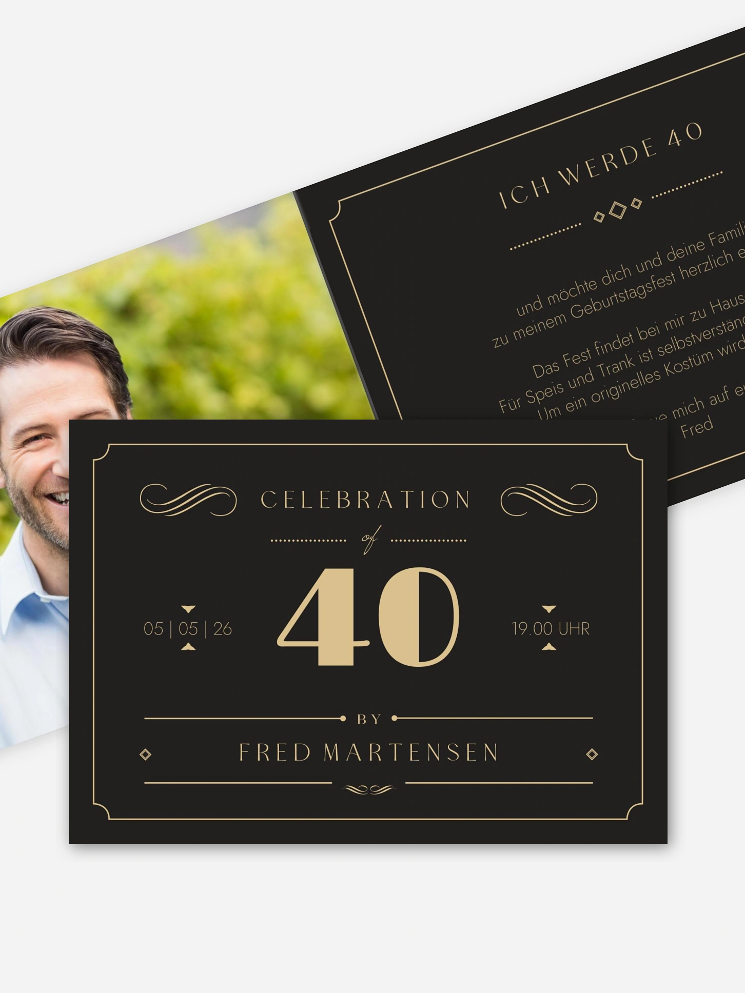 Einladung 40. Geburtstag n/a