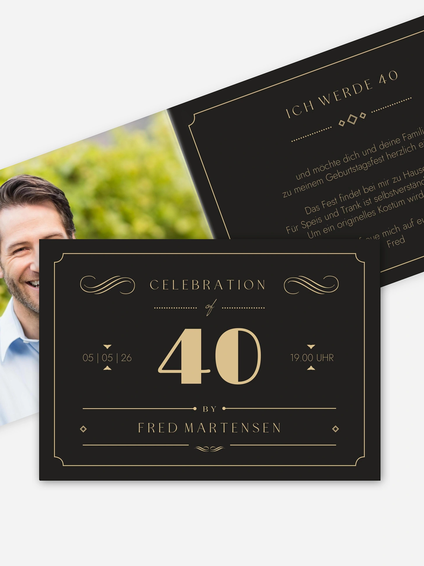 Einladung 40. Geburtstag n/a