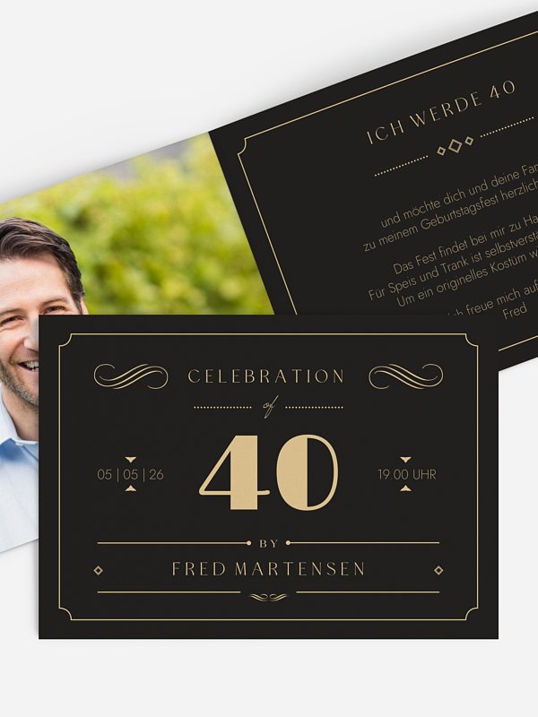 Einladung 40. Geburtstag n/a