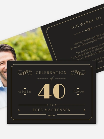 Einladung 40. Geburtstag n/a